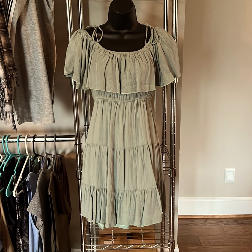 Hudson Gray Off Shoulder Mini Dress
